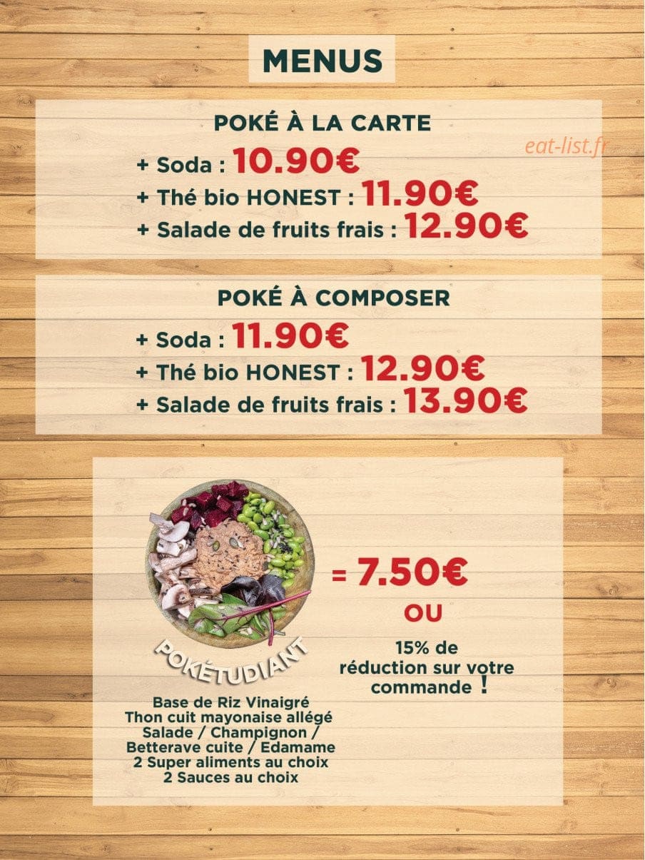 La Cabane à Poké — carte page 5