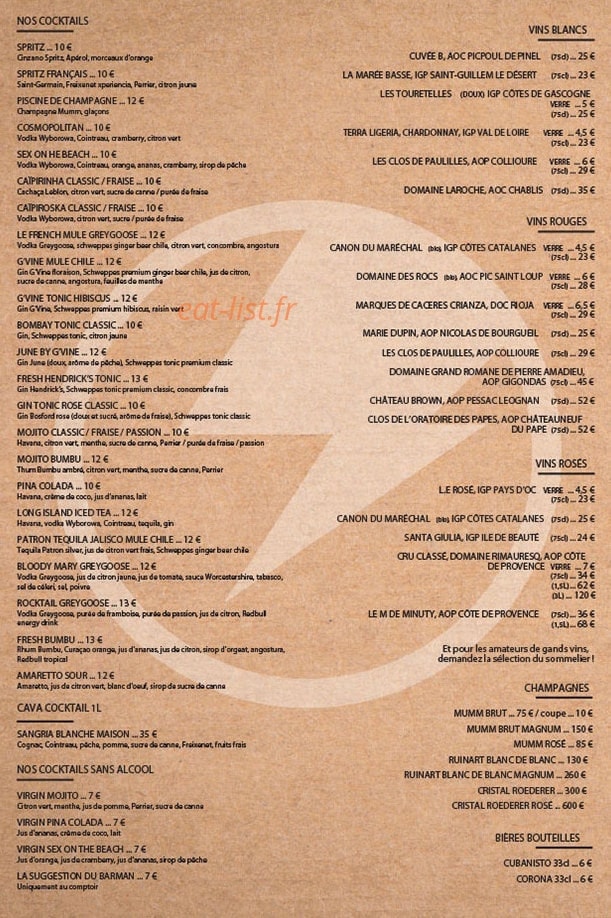 La Centrale — carte page 2