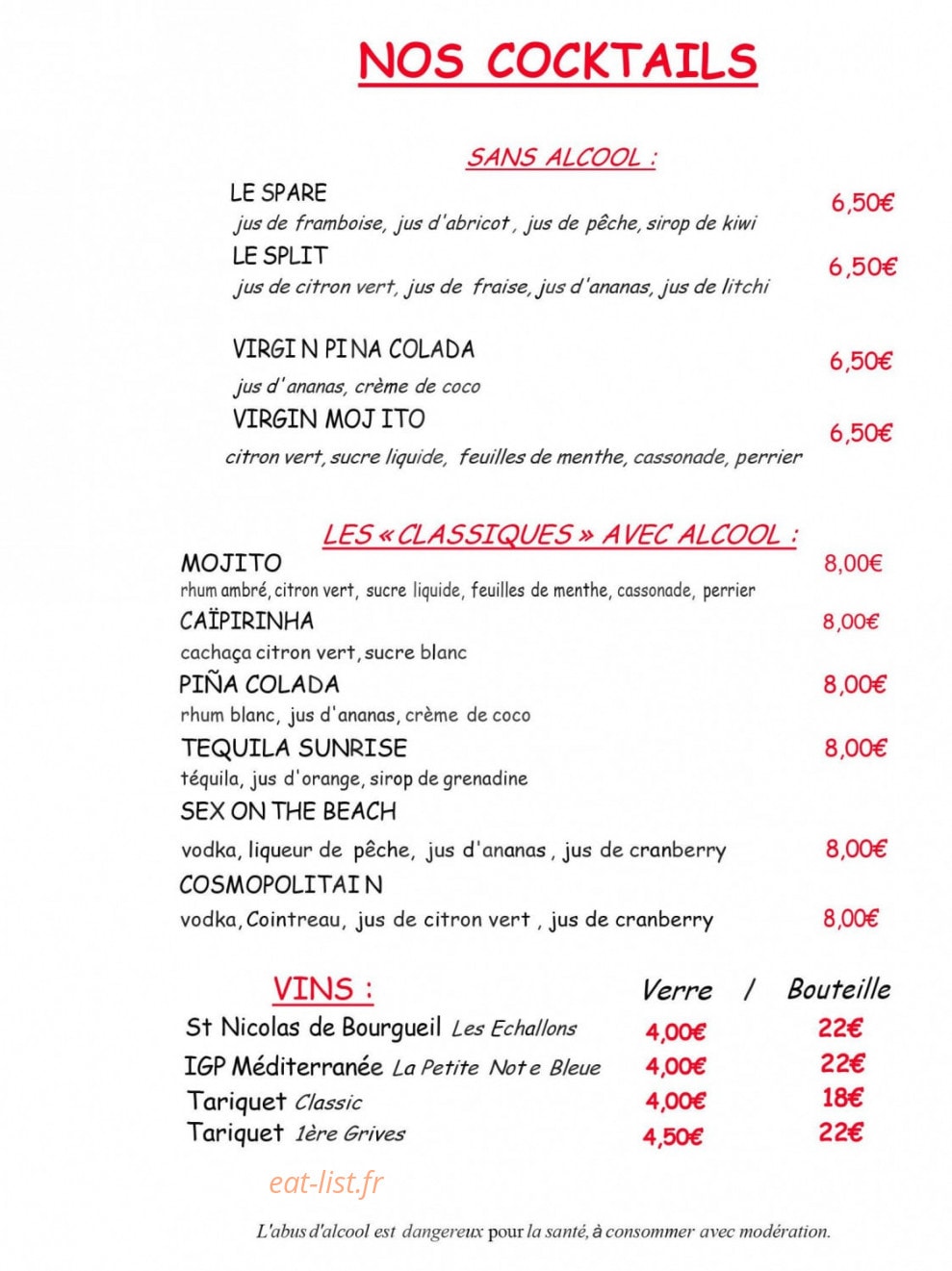 La cuisine de Montaudran — carte page 5