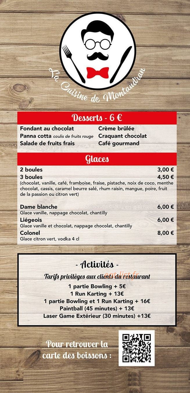 La cuisine de Montaudran — carte page 3