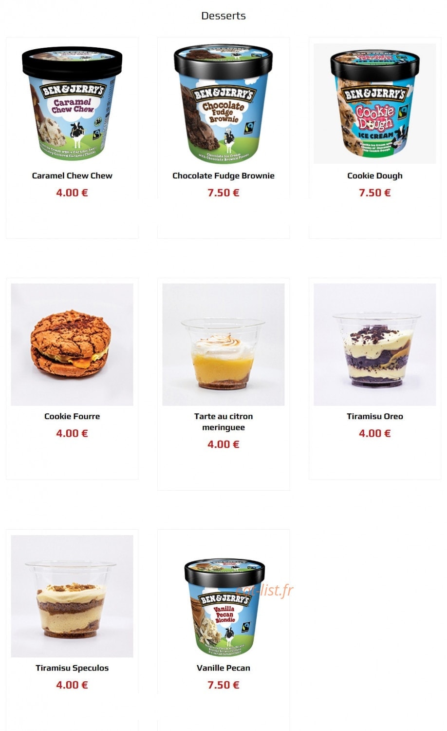 La Fabriq du Burger — carte page 9