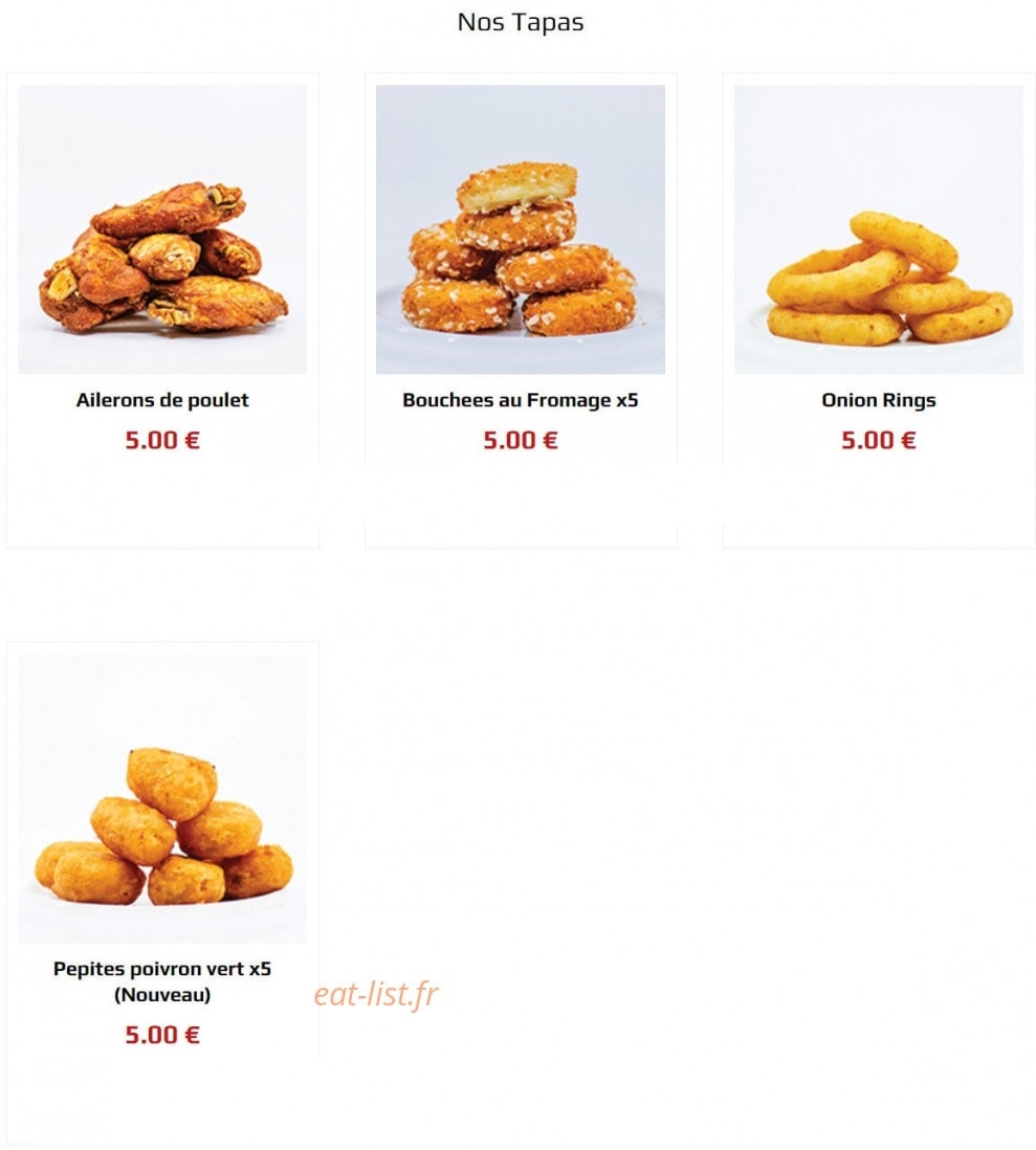 La Fabriq du Burger — carte page 8
