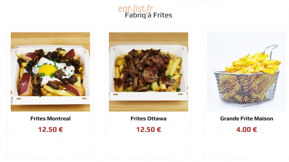 La Fabriq du Burger — carte page 5