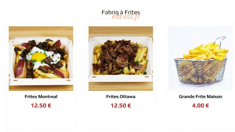 La Fabriq du Burger — carte page 5