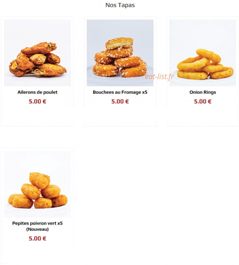 La Fabriq du Burger — carte page 8