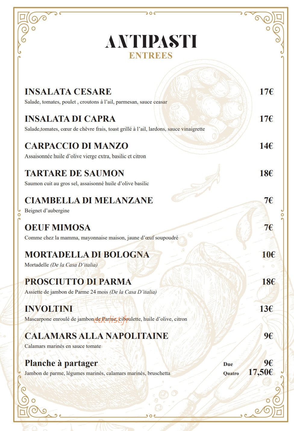 La Gina — carte page 2