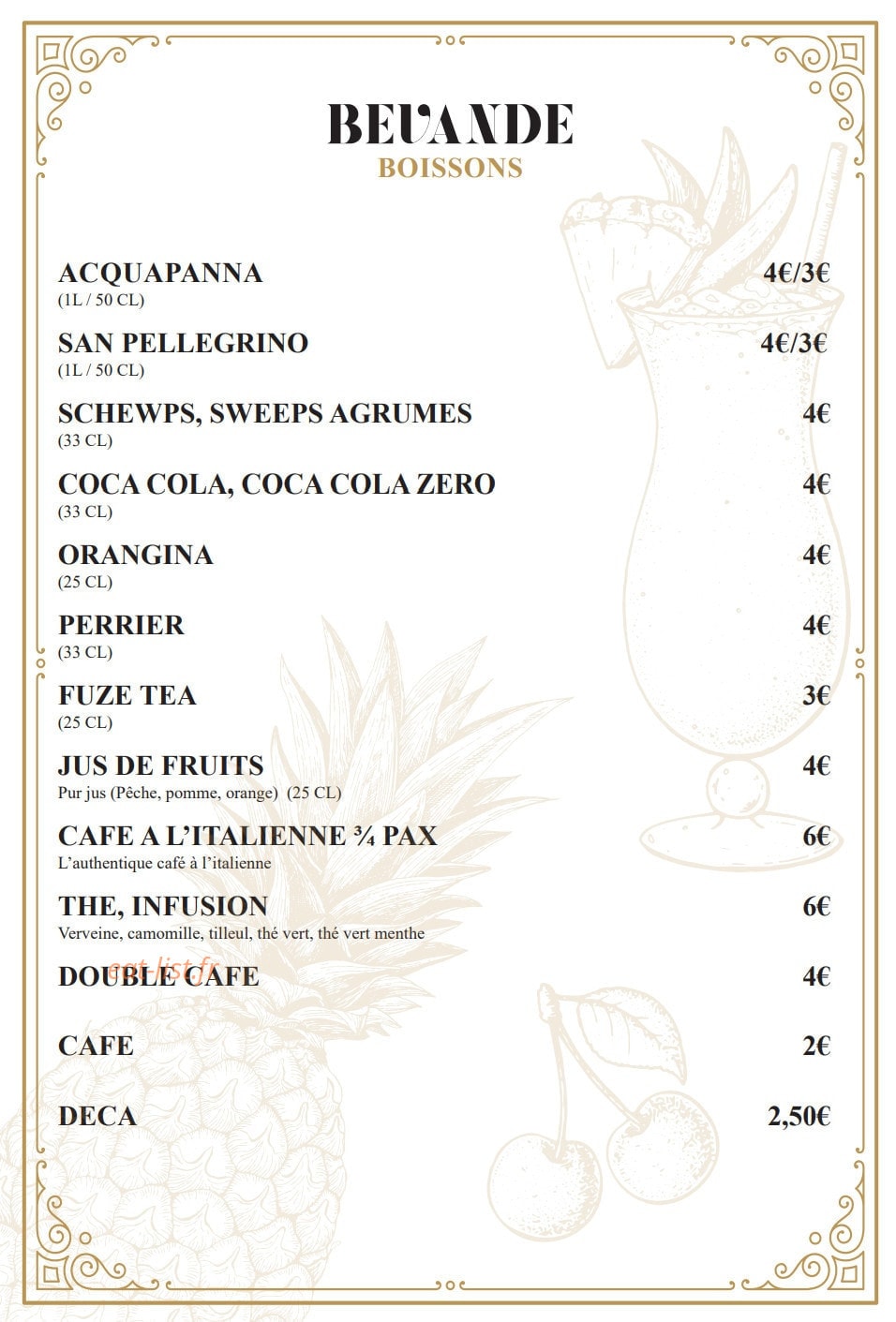 La Gina — carte page 10
