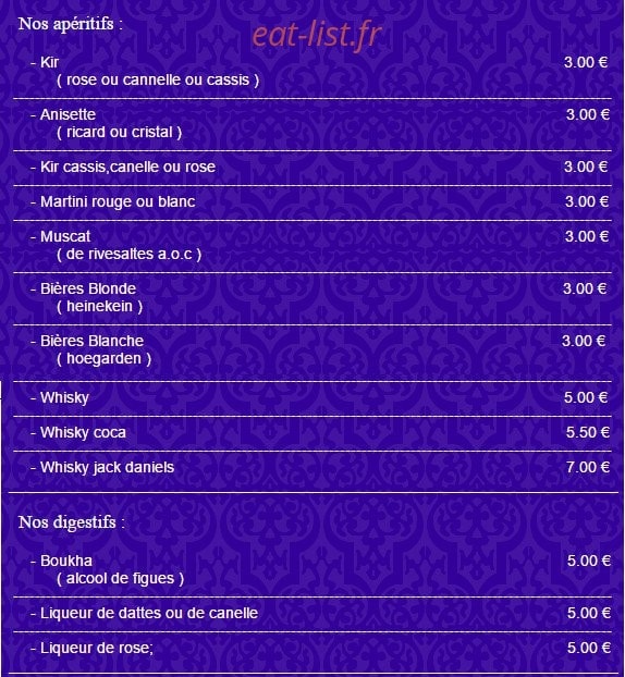 La Kasbah — carte page 5