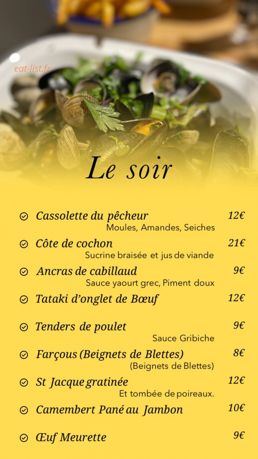 La Loge — carte page 2