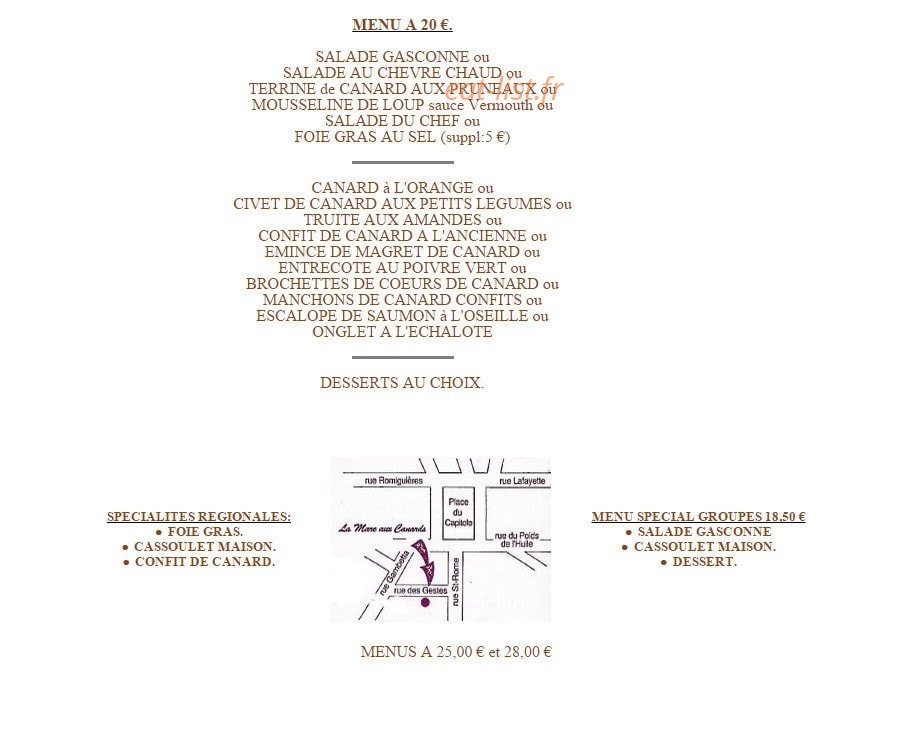 La mare aux canards — carte page 1