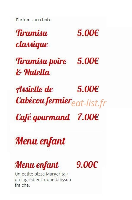 La Pizzeria Saint Pierre — carte page 5