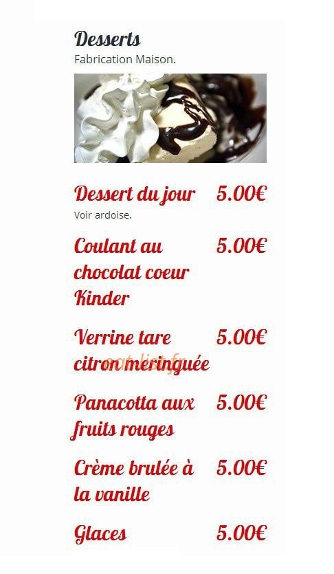La Pizzeria Saint Pierre — carte page 4