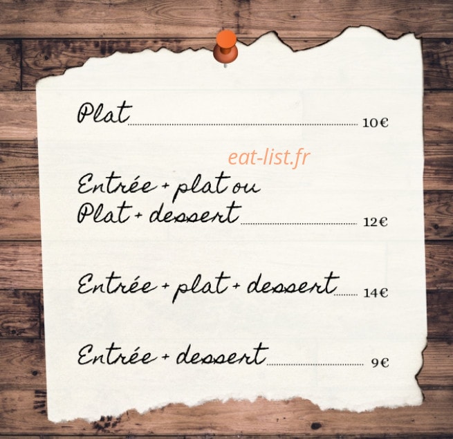 La Soupe au Caillou — carte page 1