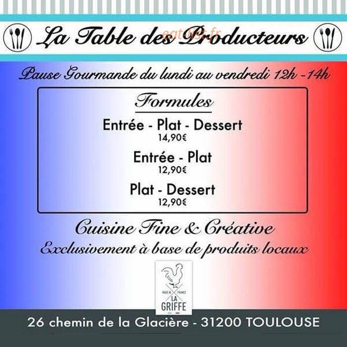 La table des producteurs — carte page 1