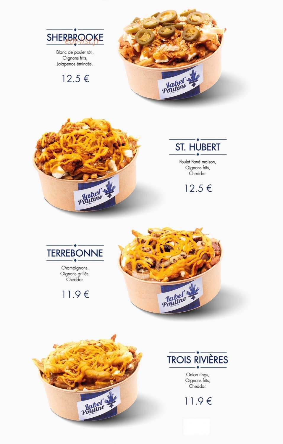 Label Poutine — carte page 2