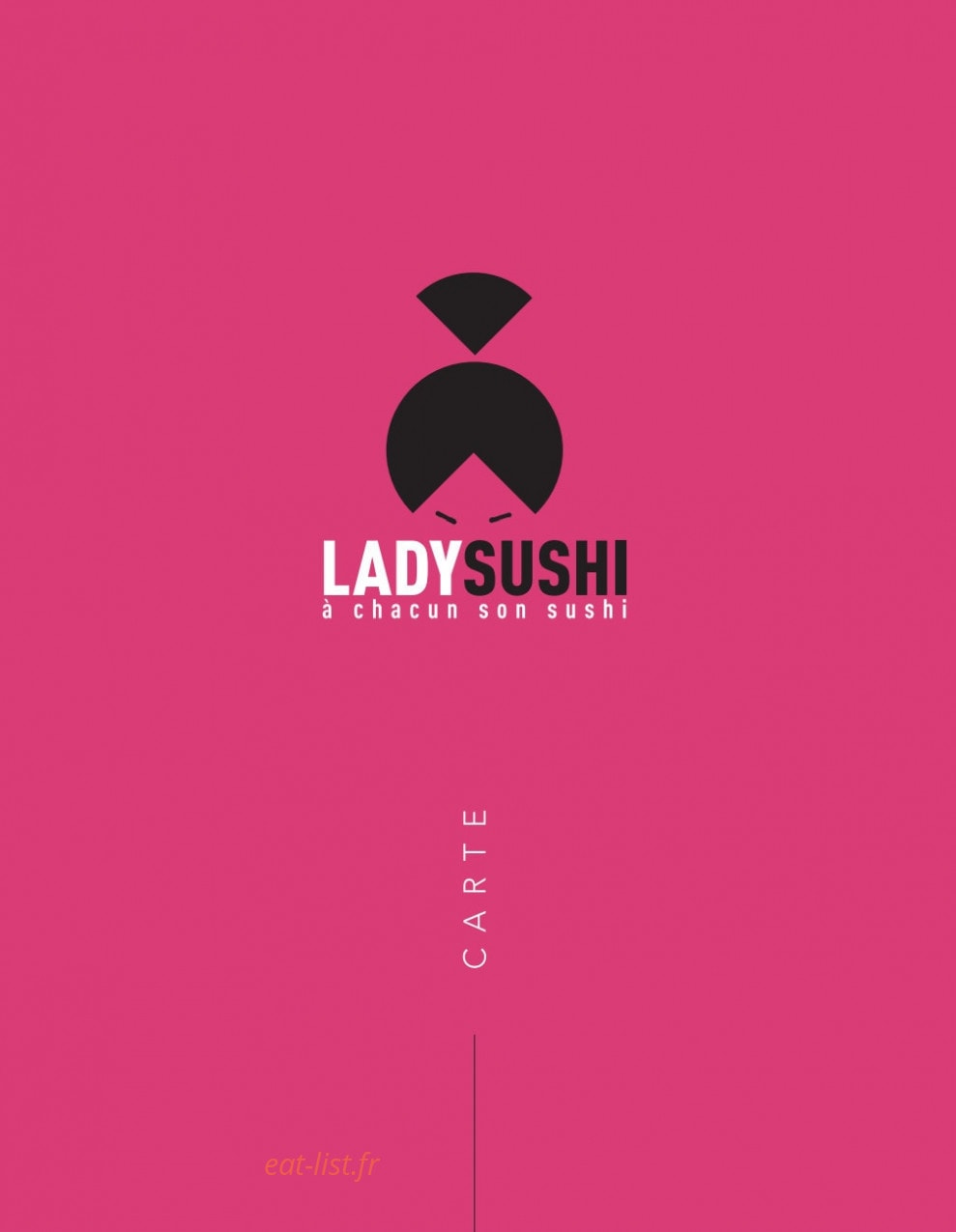 Lady Sushi — carte page 1