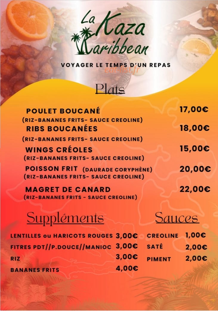 Lakaza Karibbean — carte page 2