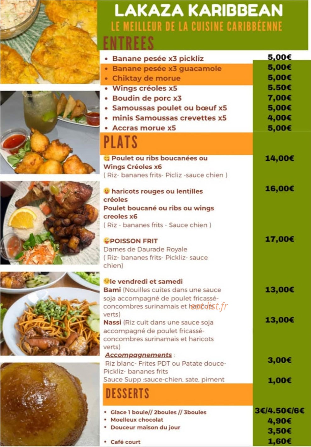 Lakaza Karibbean — carte page 1