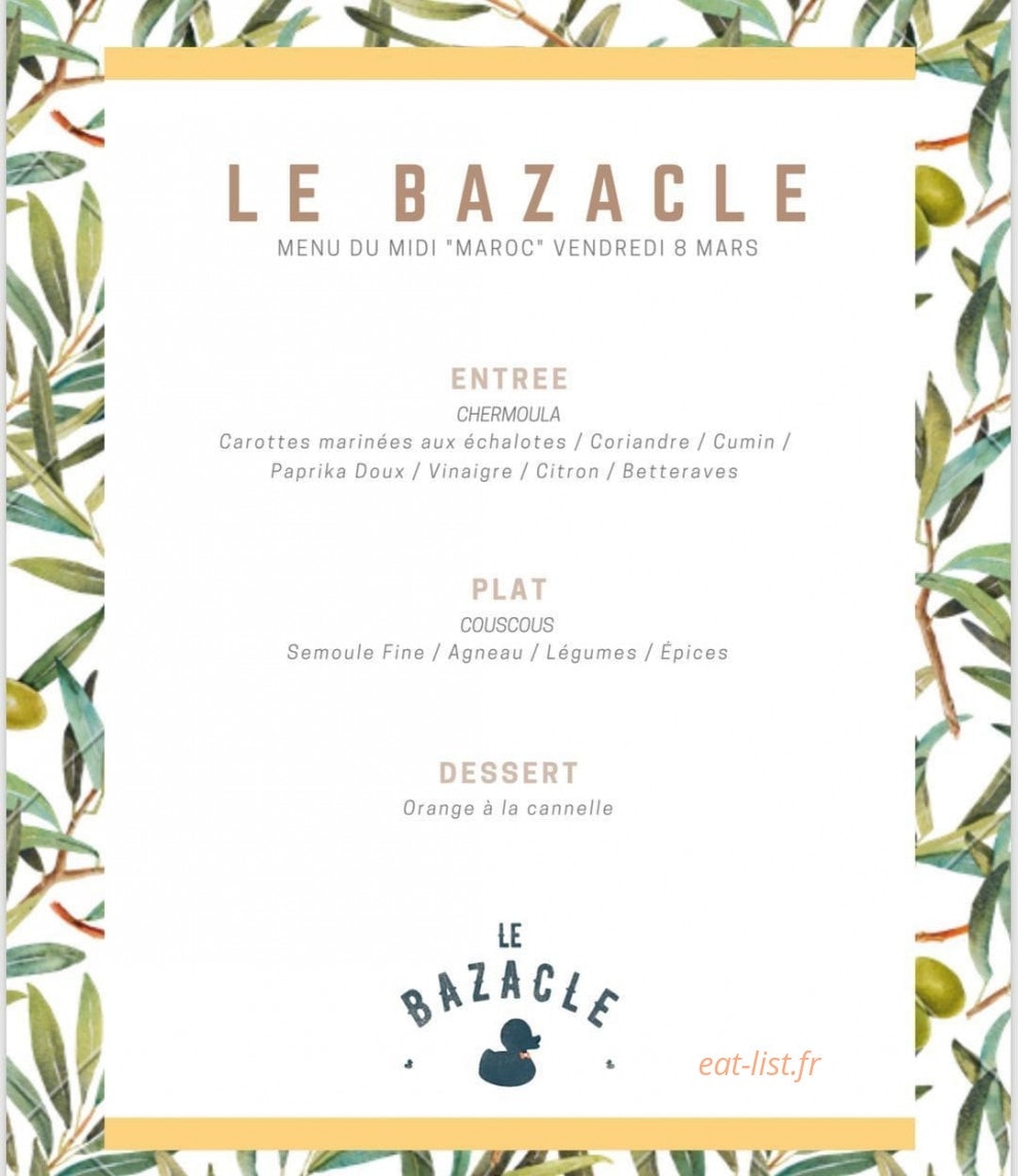 Le Bazacle — carte page 1
