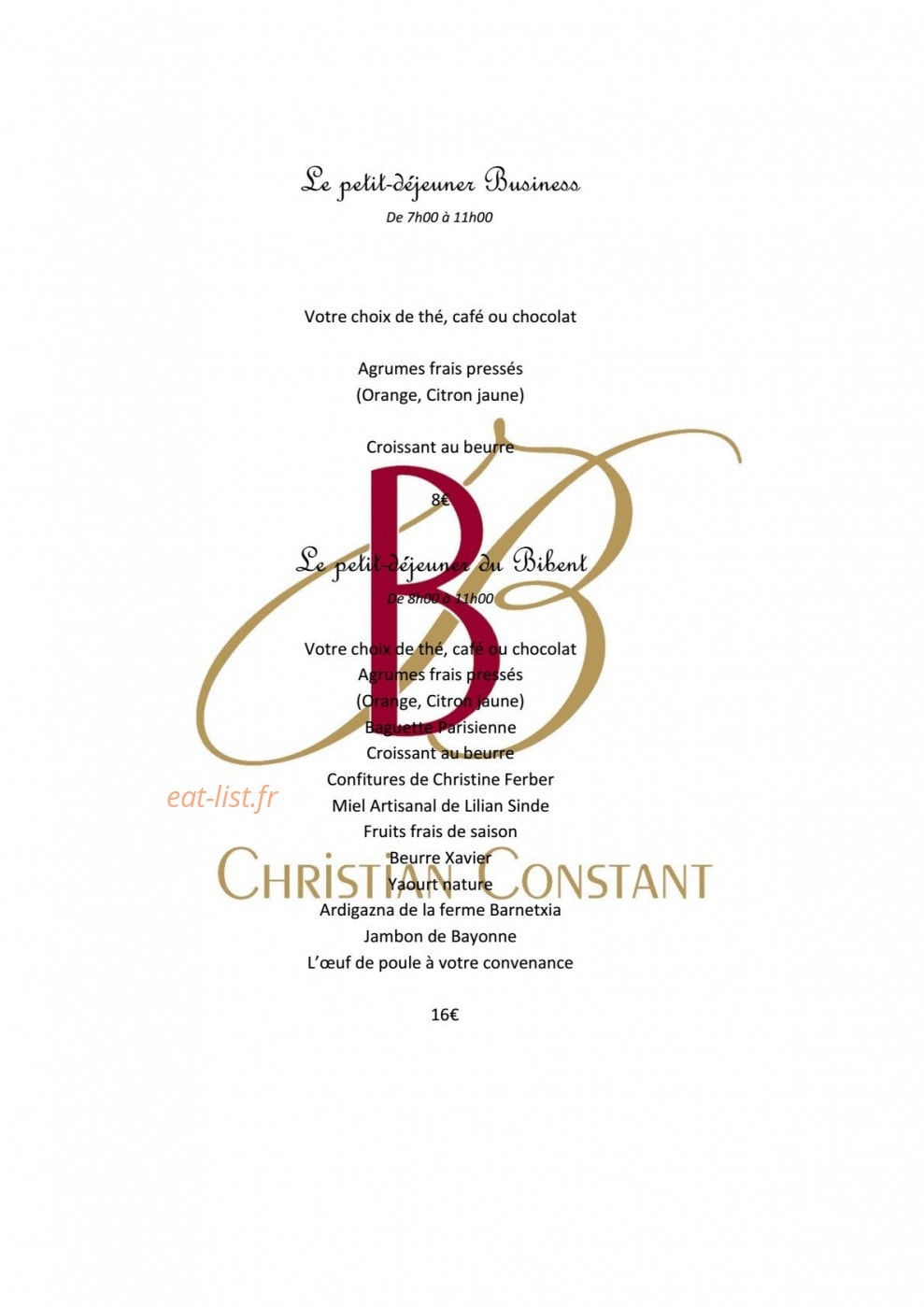 Le Bibent — carte page 2