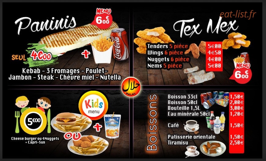 Le Big Halal — carte page 4