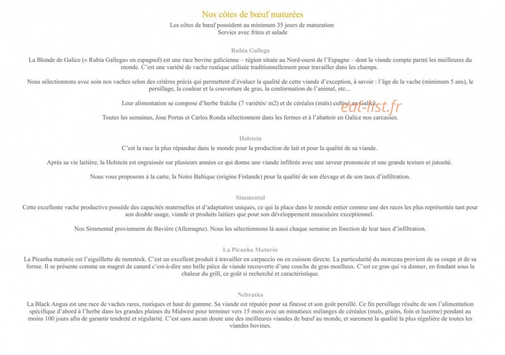Le Bistroquet à la une — carte page 6
