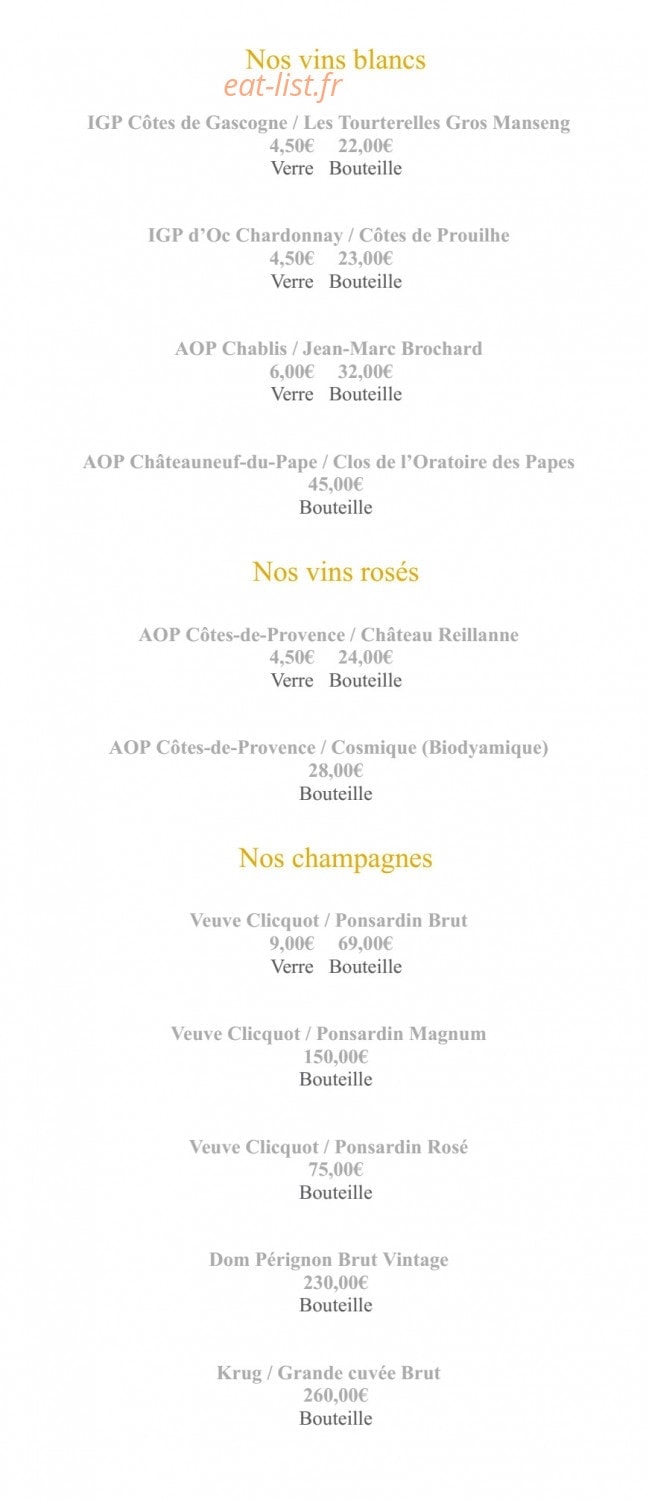 Le Bistroquet à la une — carte page 9
