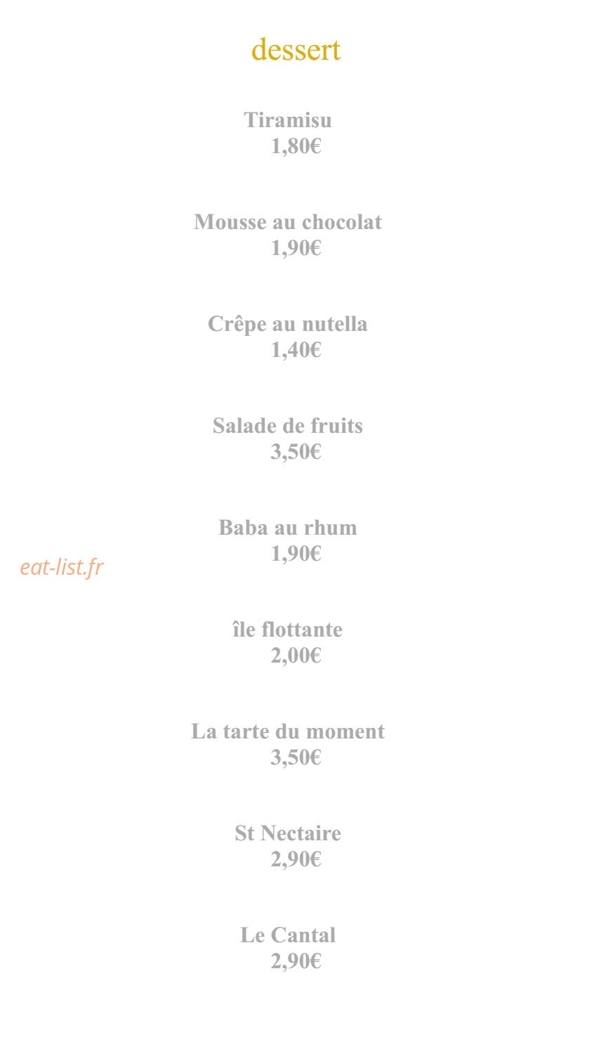 Le Bistroquet à la une — carte page 3