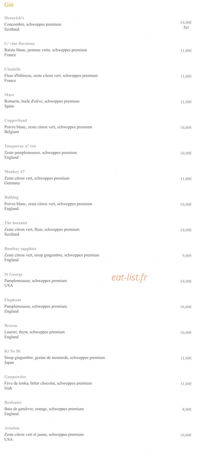 Le Bistroquet à la une — carte page 10