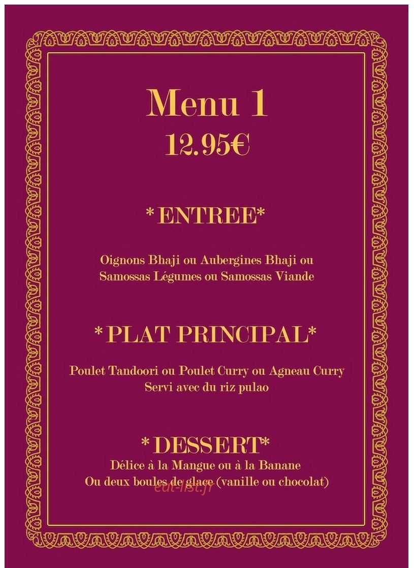 Le Bombay — carte page 7