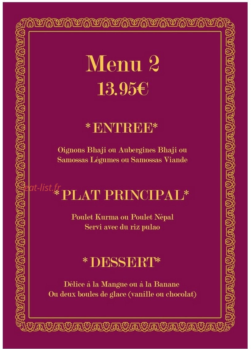 Le Bombay — carte page 8