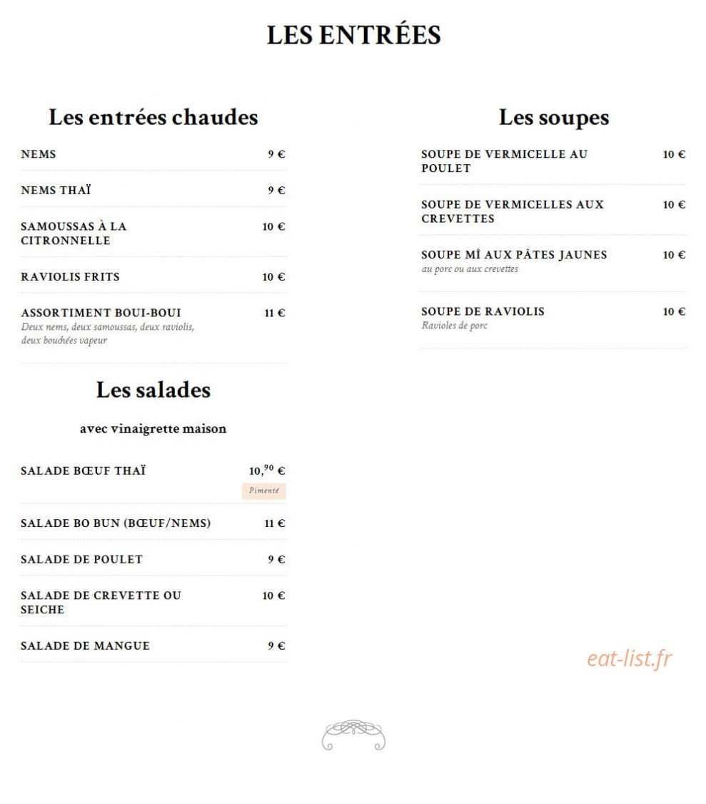 Le Boui Boui — carte page 3