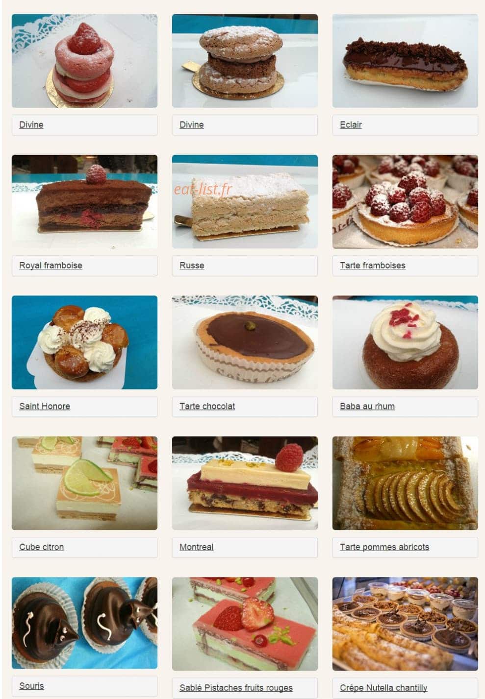 Carte et menu de Le Boulangerie Saint-Georges à Toulouse — Desserts gourmands suite