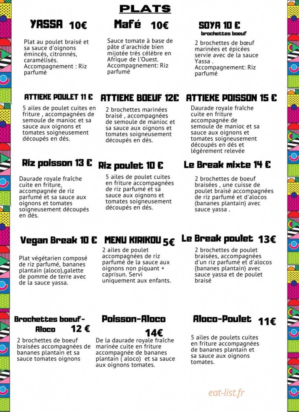 Le break — carte page 2
