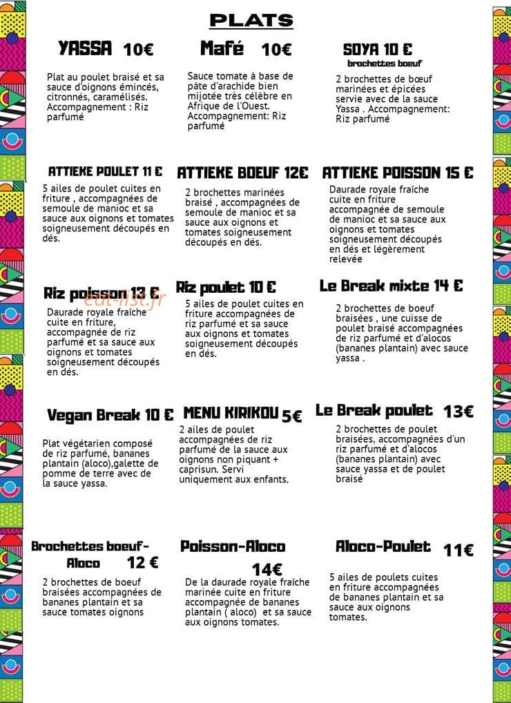 Le break — carte page 2