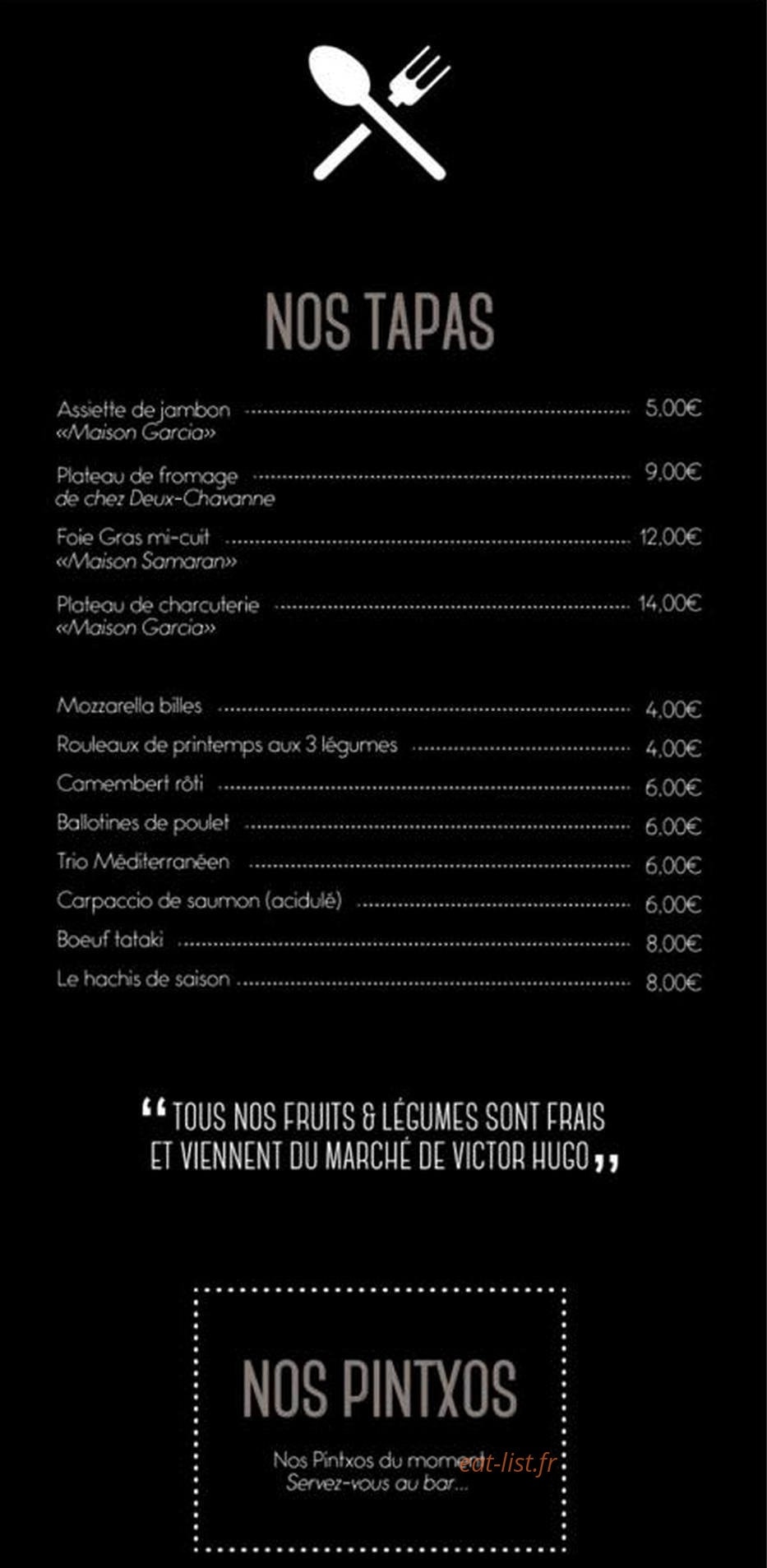 Le Carpe Diem — carte page 1