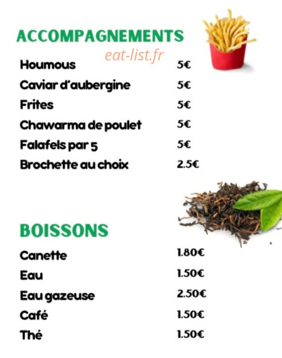 Le Chalet Libanais — carte page 3