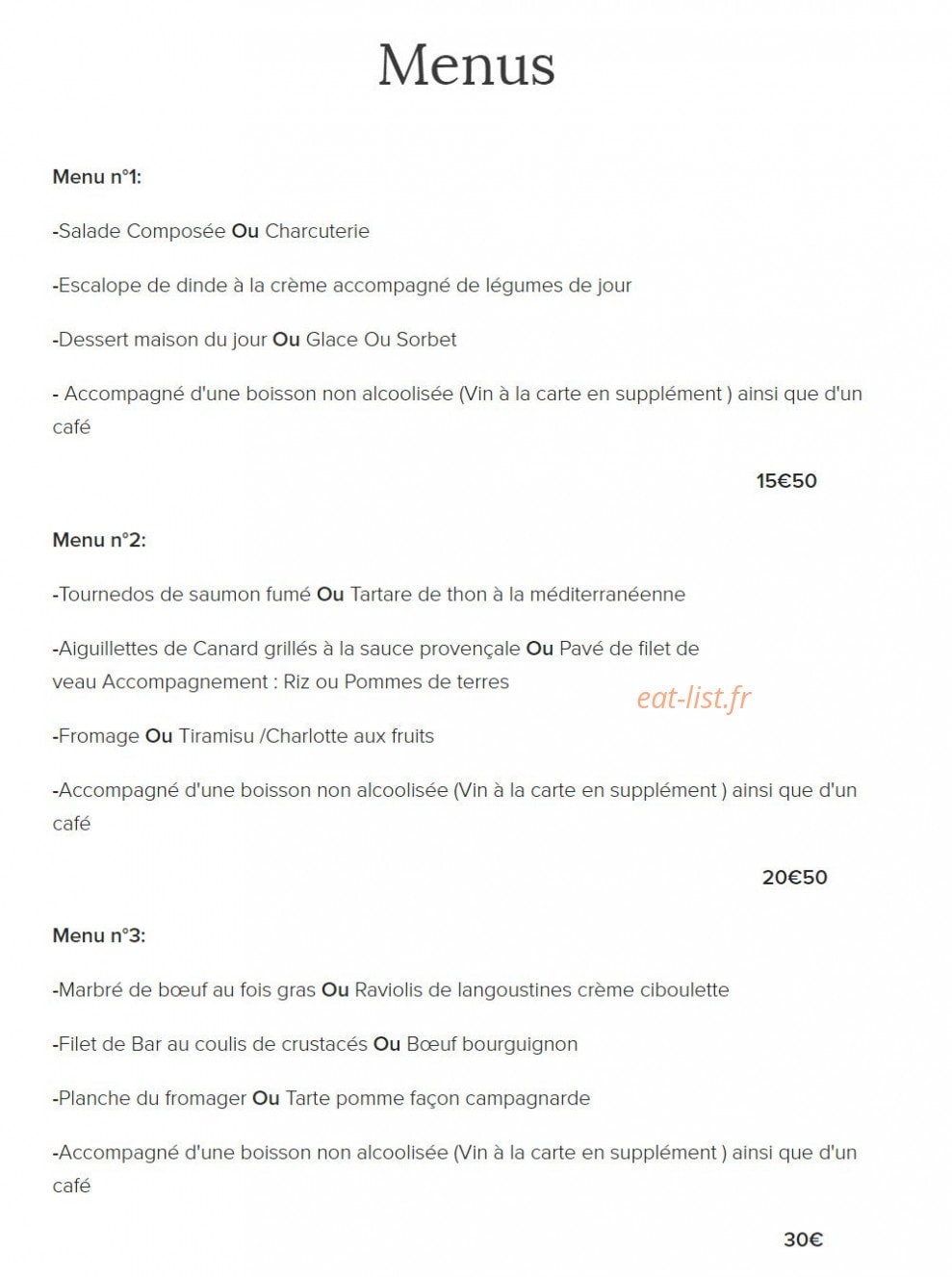 Le Chartier — carte page 1