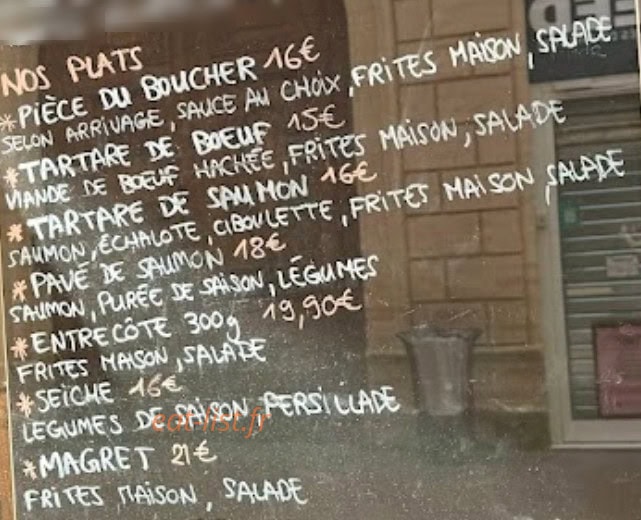 Le Comptoir du Taur — carte page 2