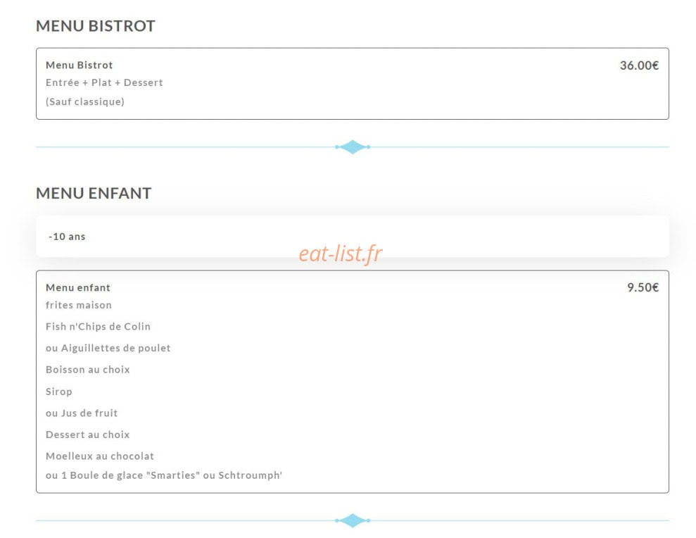 Le Comptoir Saint Sernin — carte page 3