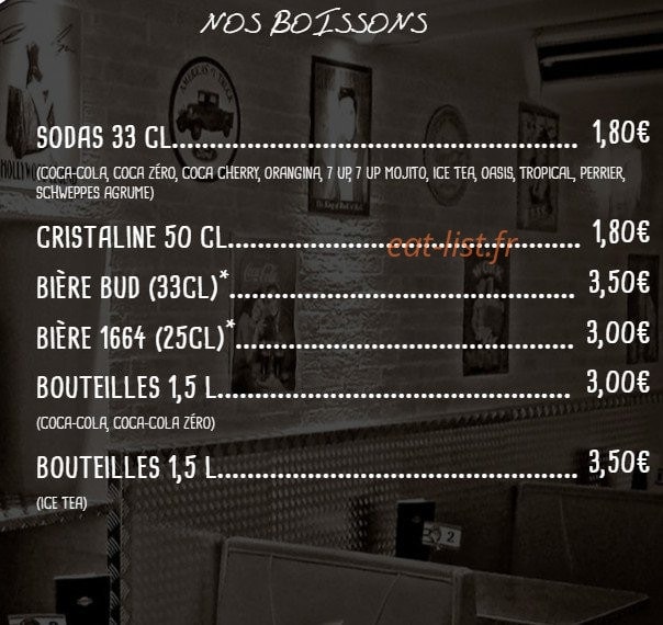 Le Coyote Burgers — carte page 4