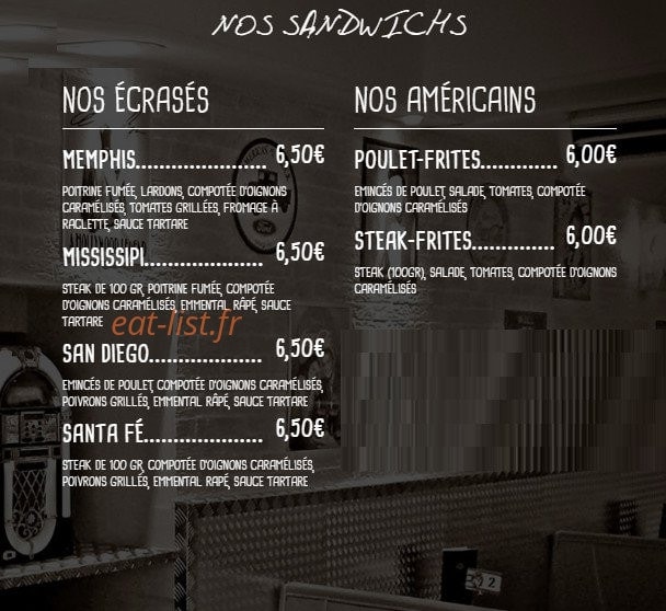 Le Coyote Burgers — carte page 3