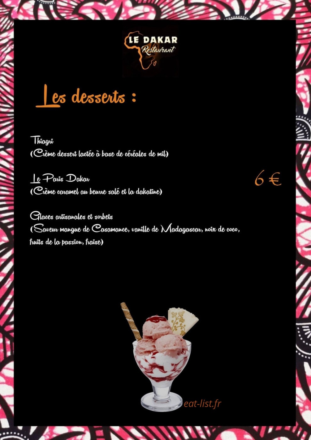 Le Dakar — carte page 8