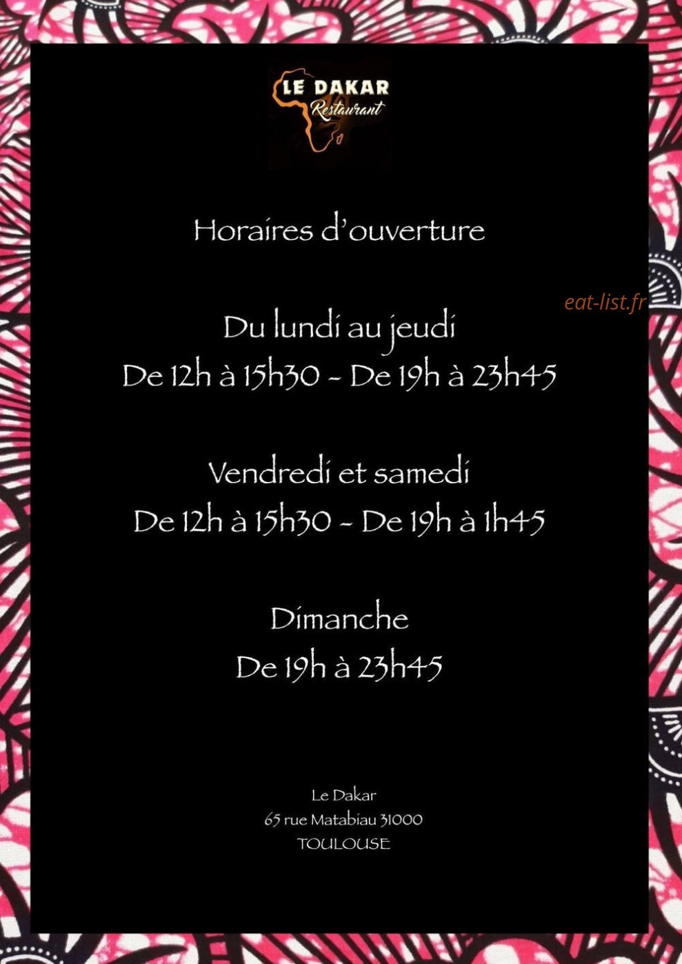 Le Dakar — carte page 9