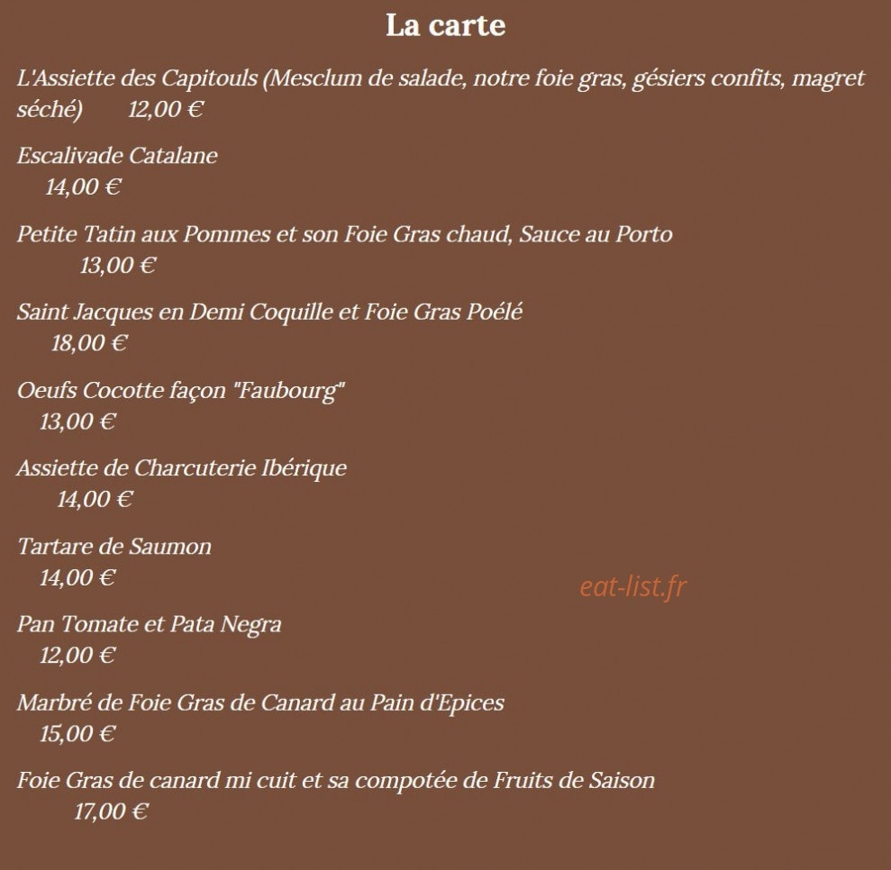 Le Faubourg — carte page 4