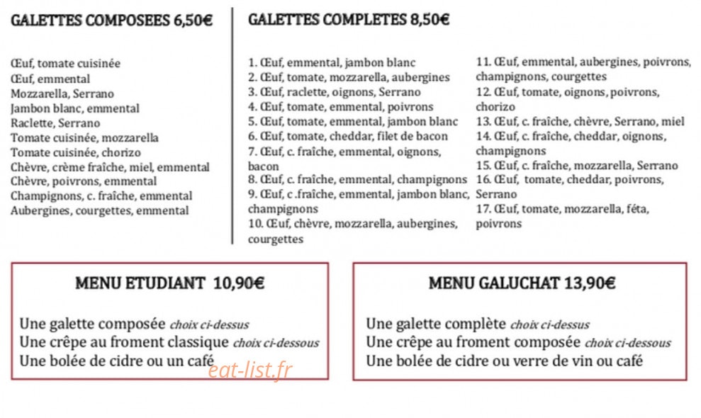 Le Galuchat — carte page 1