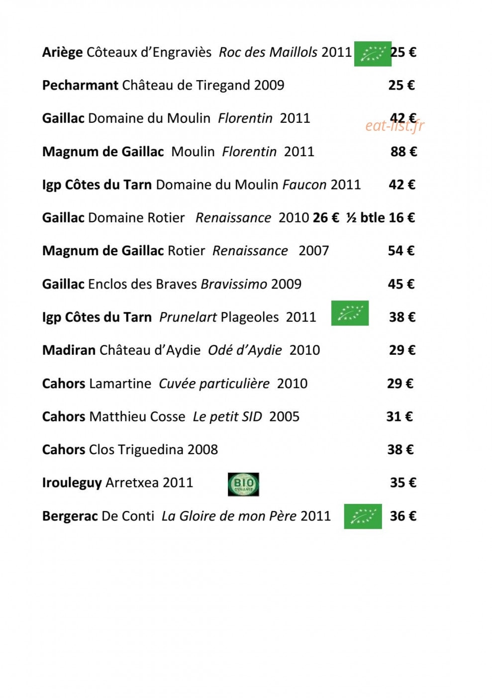 Le Genty Magre — carte page 11