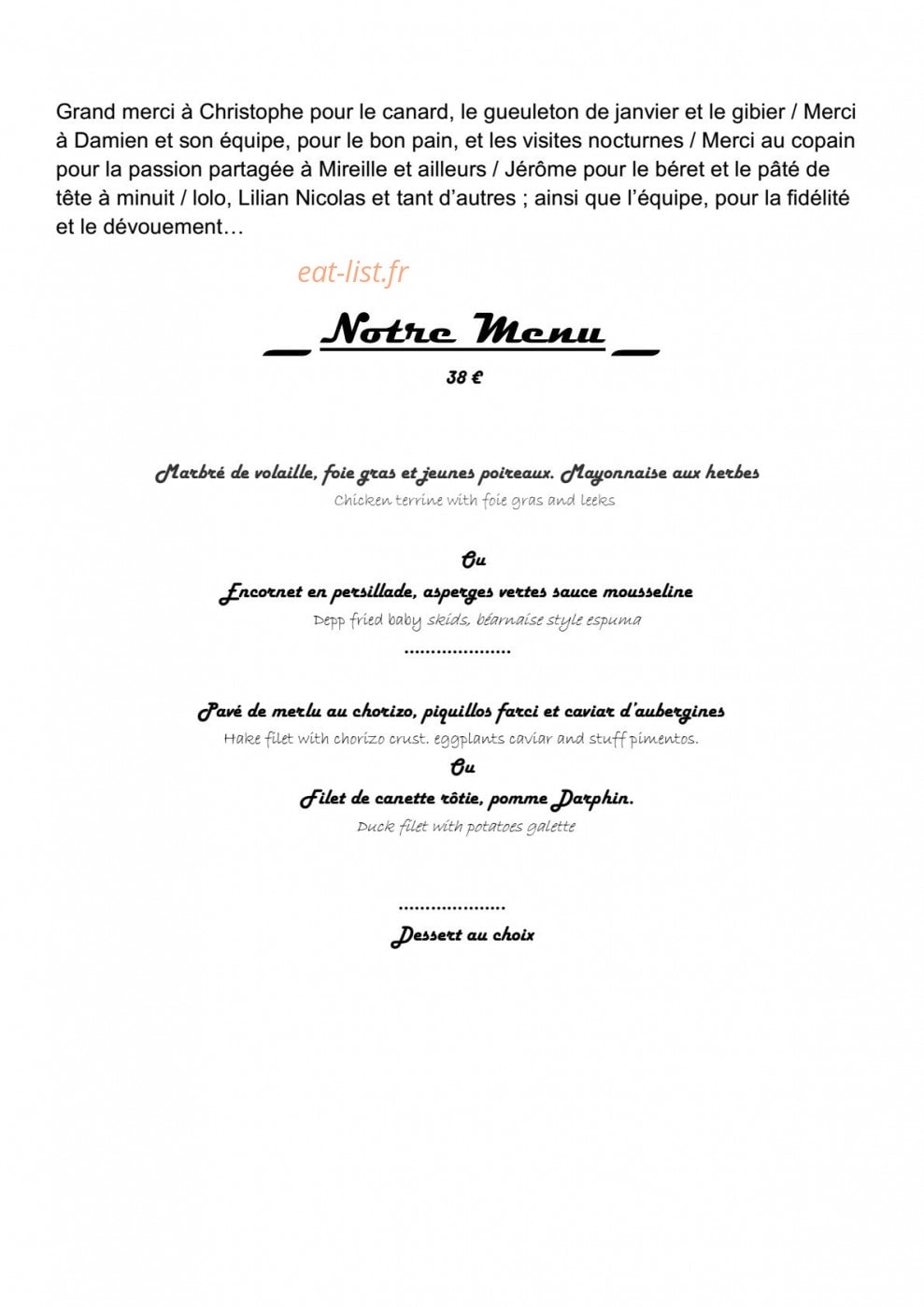 Le Genty Magre — carte page 6