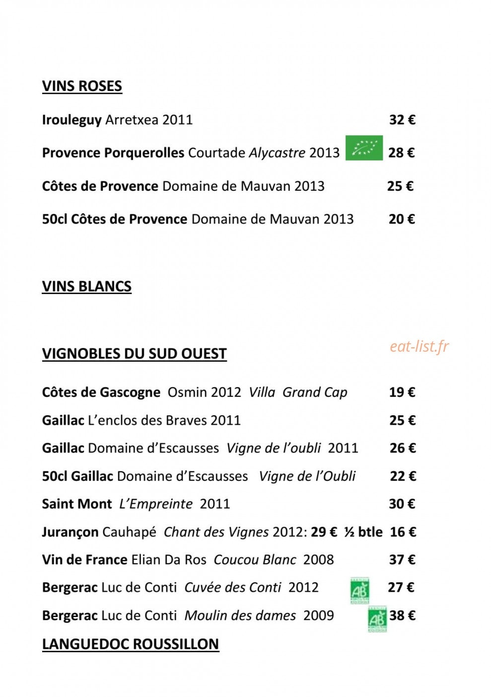 Le Genty Magre — carte page 16