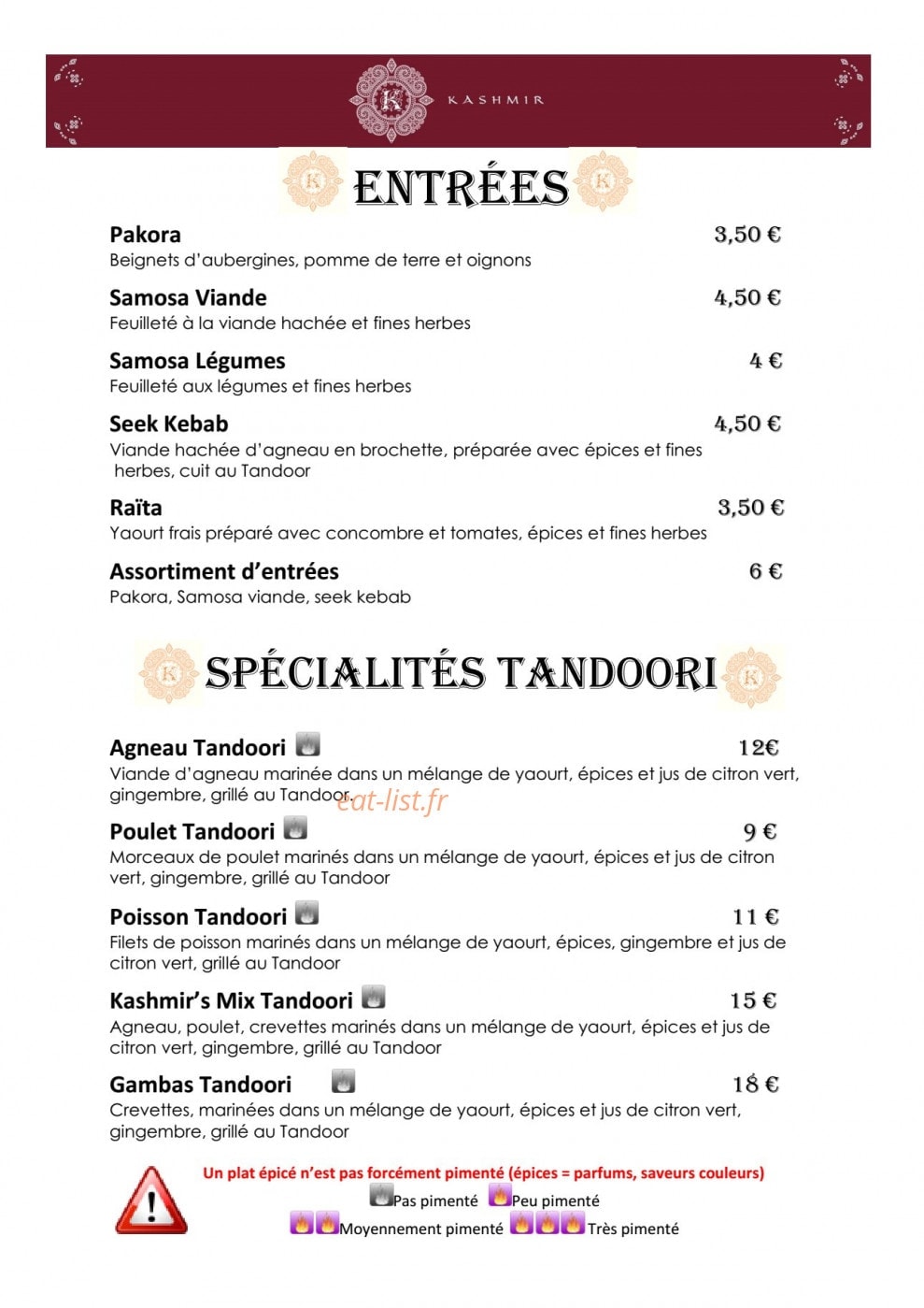Le Kashmir — carte page 1